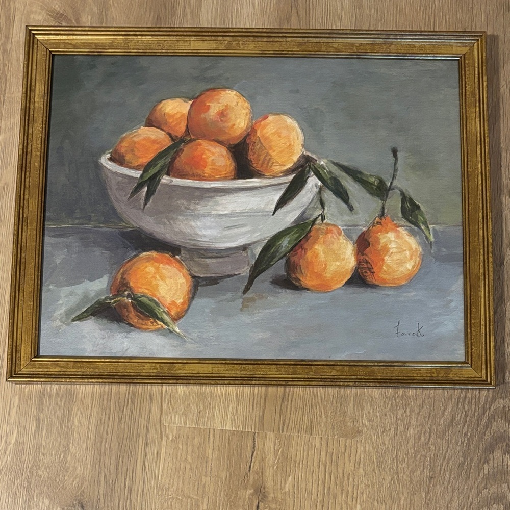 Threshold Studio McGee Orange Fruit Bowl Framed Art